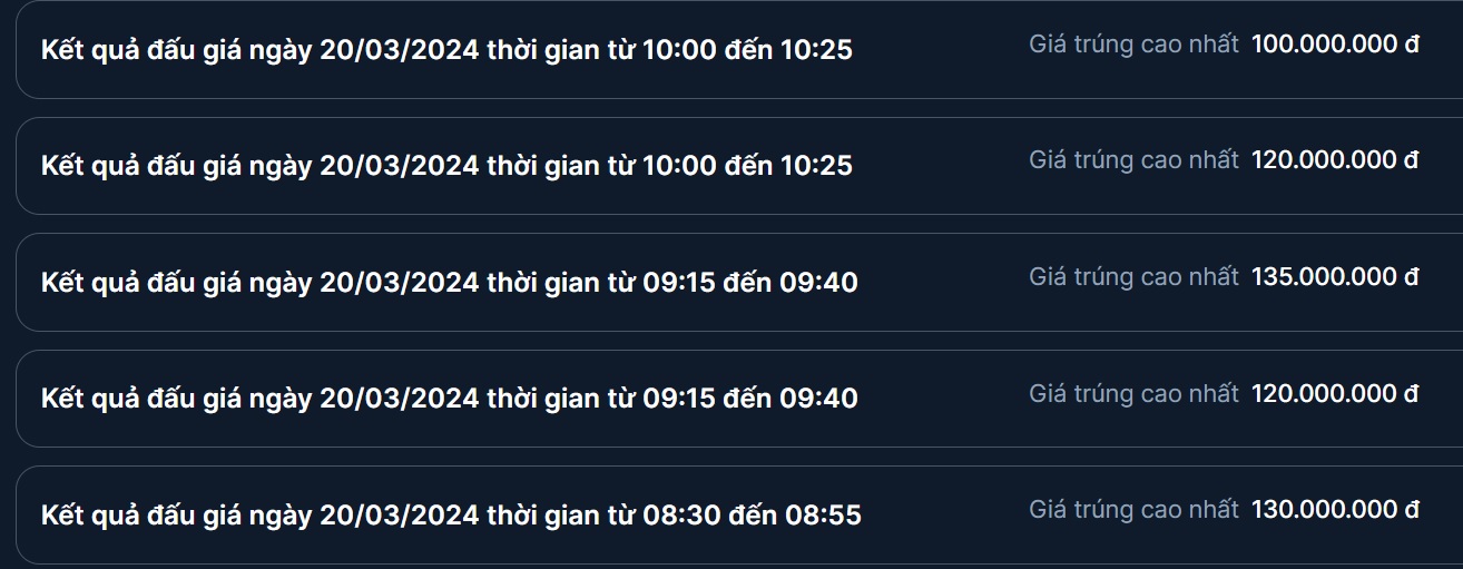 Tiếp phi&ecirc;n đấu gi&aacute; biển số xe: Mức tr&uacute;ng cao nhất chỉ 225 triệu đồng- Ảnh 1.