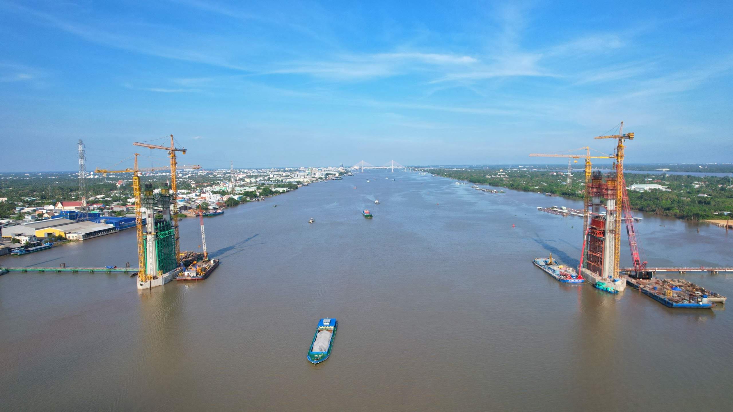 Dự &aacute;n cầu Rạch Miễu 2: thi c&ocirc;ng 