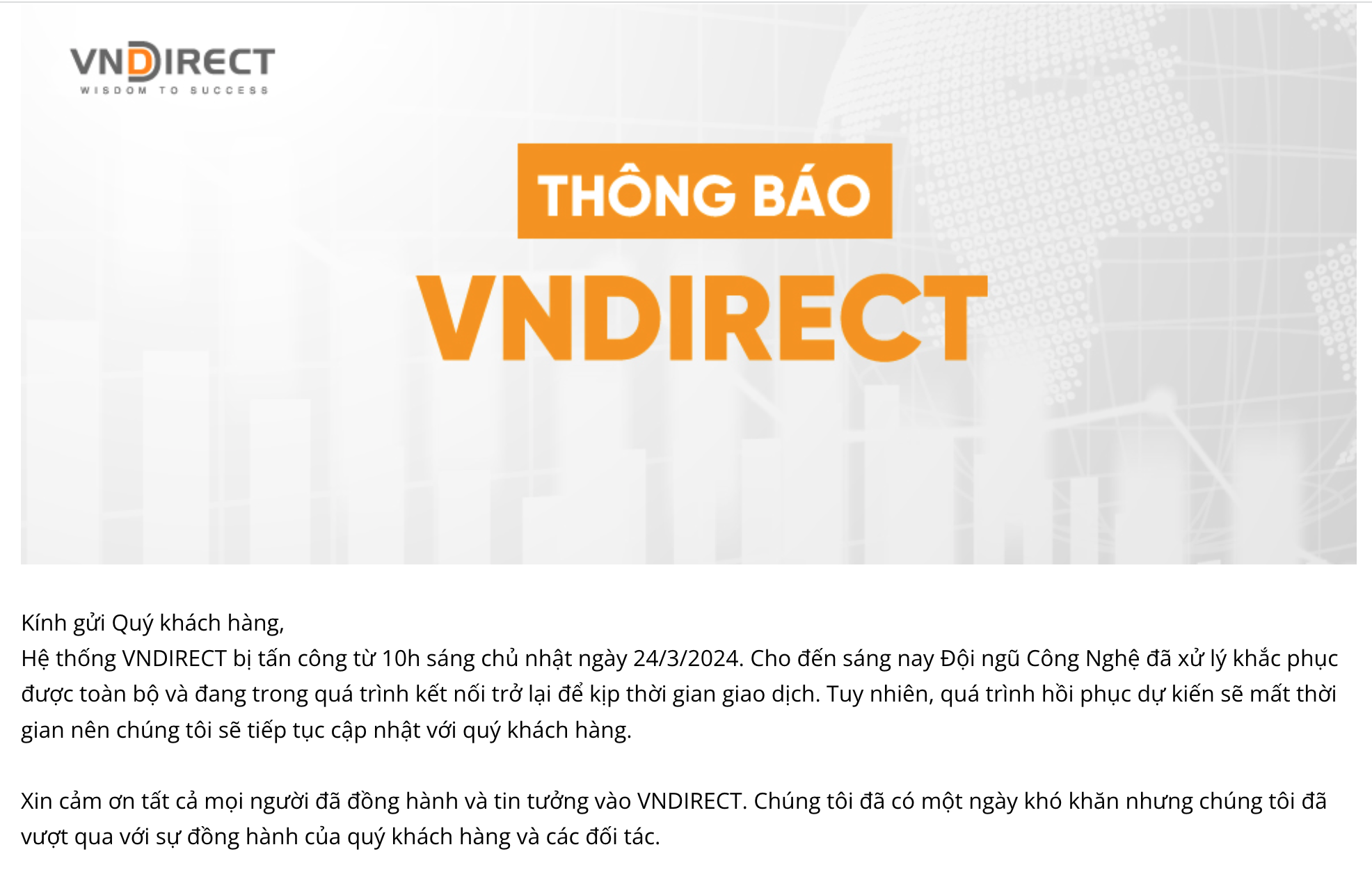 VNDIRECT n&oacute;i g&igrave; về việc bị 