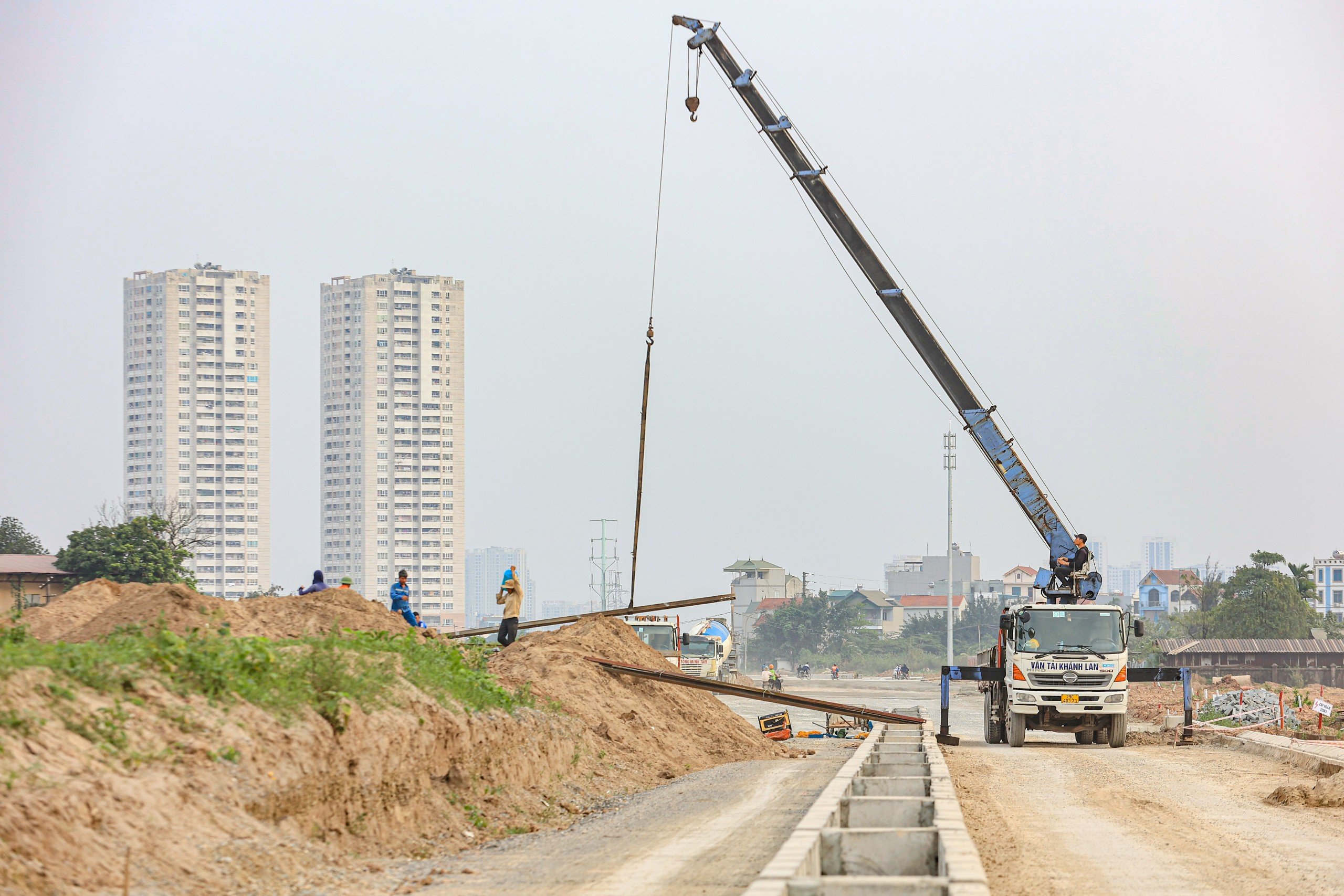 V&agrave;nh đai 3,5 đoạn từ Đại lộ Thăng Long đến QL32 nh&igrave;n từ tr&ecirc;n cao- Ảnh 19.
