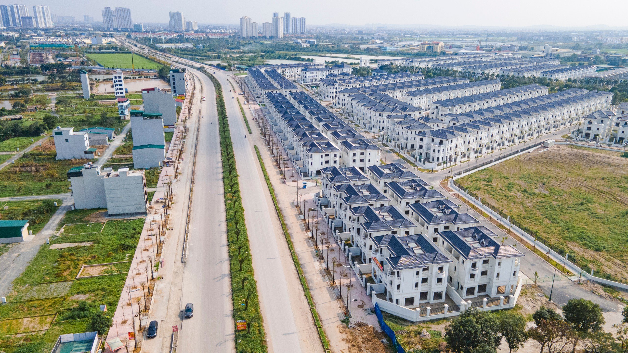 V&agrave;nh đai 3,5 đoạn từ Đại lộ Thăng Long đến QL32 nh&igrave;n từ tr&ecirc;n cao- Ảnh 4.