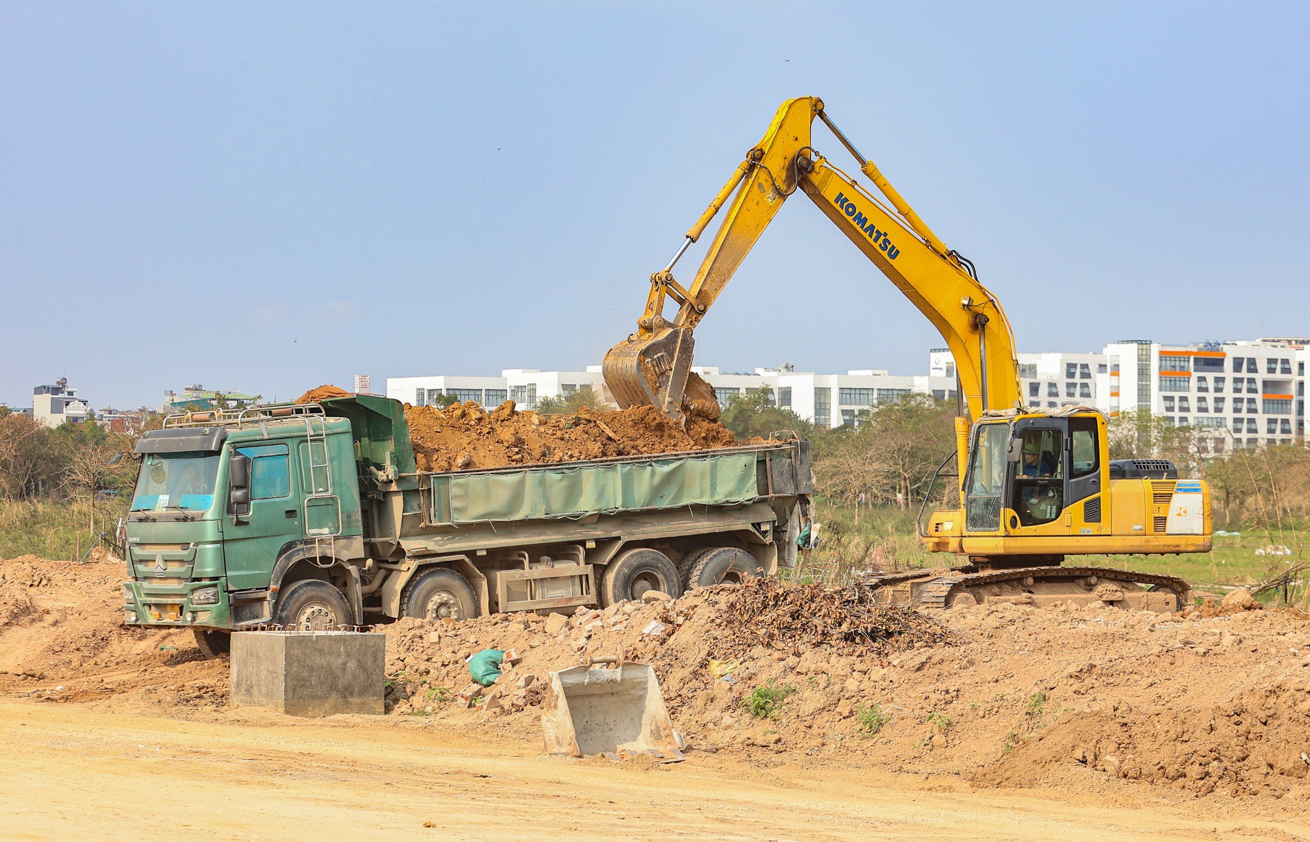 V&agrave;nh đai 3,5 đoạn từ Đại lộ Thăng Long đến QL32 nh&igrave;n từ tr&ecirc;n cao- Ảnh 8.