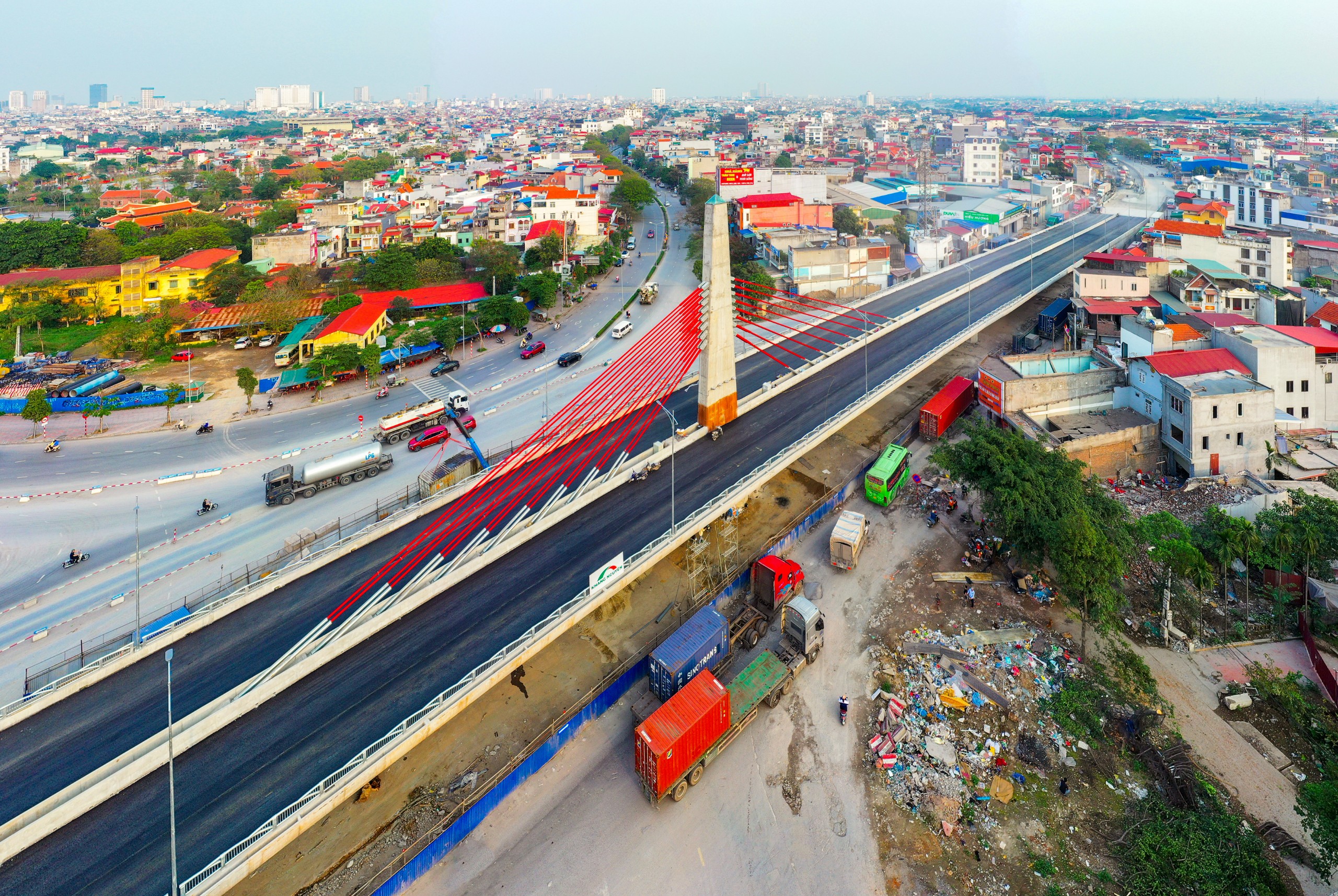 Hải Ph&ograve;ng: C&ocirc;ng trường n&uacute;t giao th&ocirc;ng kh&aacute;c mức tr&ecirc;n QL5 khẩn trương trước ng&agrave;y về đ&iacute;ch- Ảnh 2.
