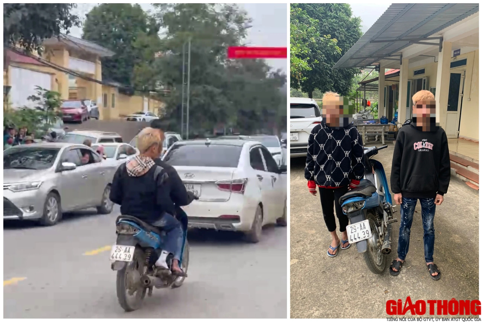 CSGT H&ograve;a B&igrave;nh ho&aacute; trang xử l&yacute; học sinh vi phạm giao th&ocirc;ng- Ảnh 4.