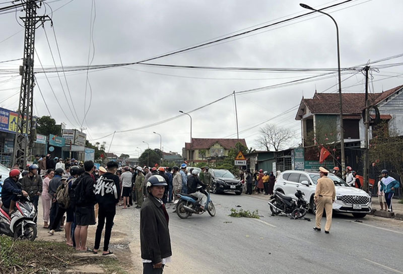 Hiện trường vụ tai nạn - Ảnh: CA. Hiện trường vụ tai nạn - Ảnh: CA.