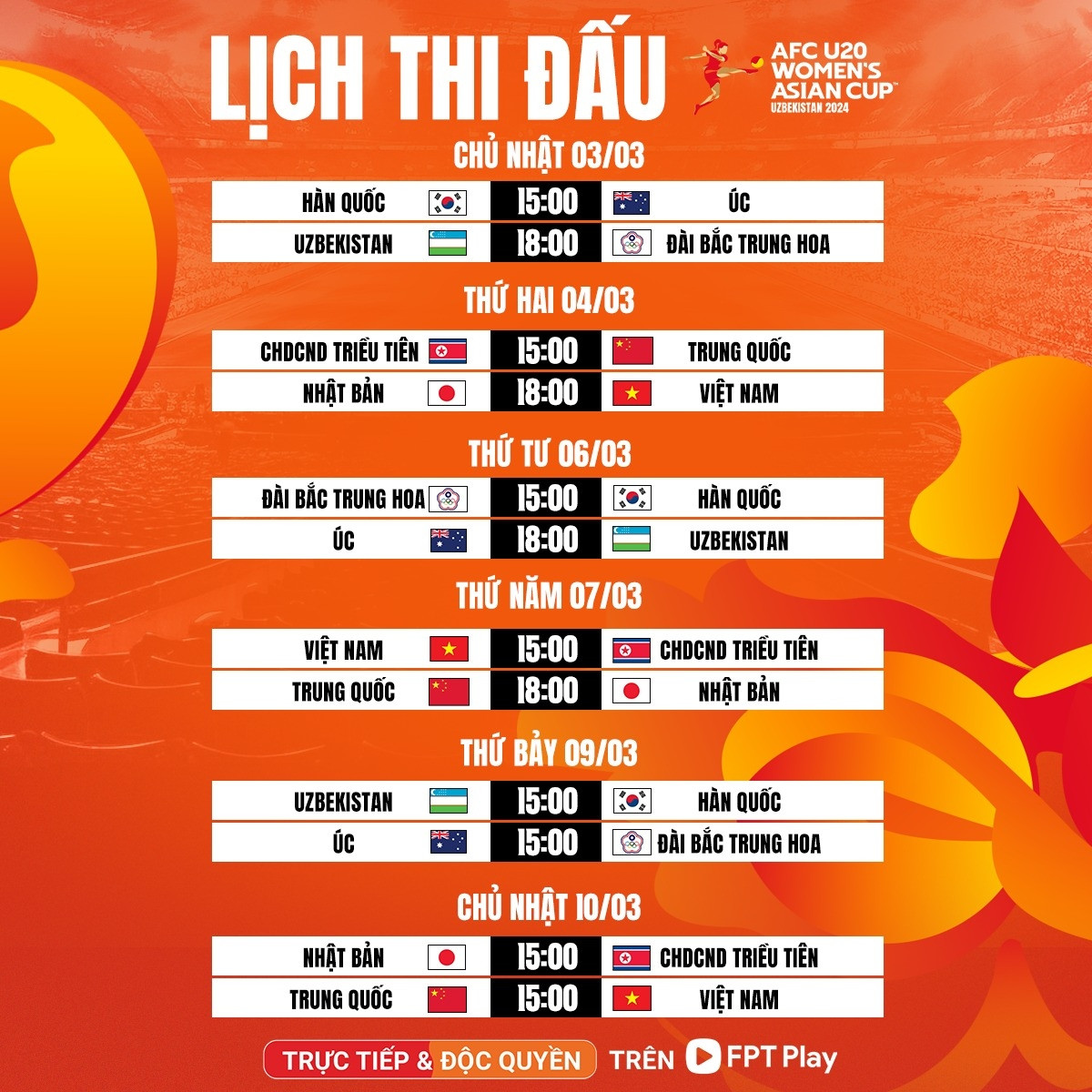 Lịch thi đấu U20 nữ Việt Nam, lịch thi đấu U20 ch&acirc;u &Aacute; 2024- Ảnh 2.