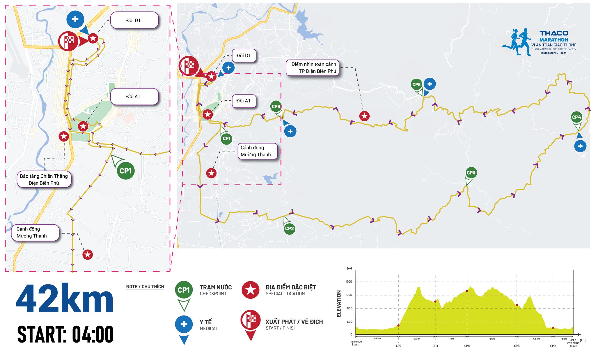 Trực tiếp: Giải THACO Marathon v&igrave; ATGT - Điện Bi&ecirc;n Phủ 2024 th&agrave;nh c&ocirc;ng rực rỡ- Ảnh 44.