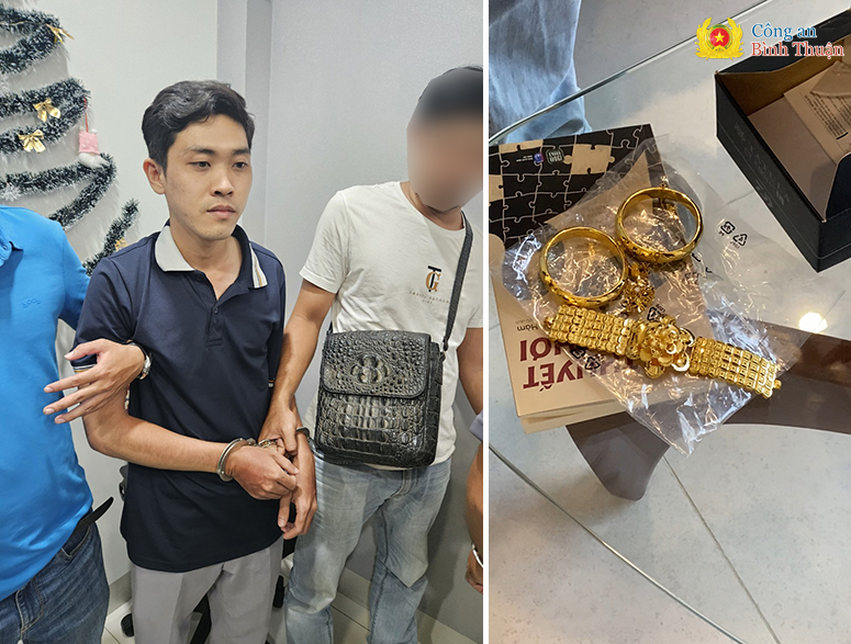 Nghi phạm cướp tiệm v&agrave;ng ở B&igrave;nh Thuận khai g&igrave;?- Ảnh 1.