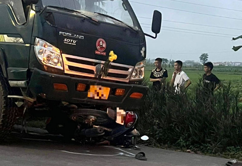 Hiện trường vụ tai nạn.