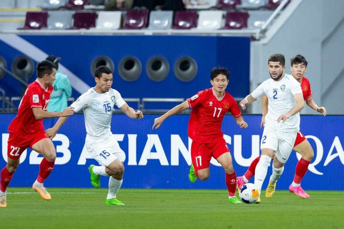 U23 châu Á 2024: Thua Uzbekistan, U23 Việt Nam may mắn tránh được ông lớn tại tứ kết- Ảnh 1. U23 châu Á 2024: Thua Uzbekistan, U23 Việt Nam may mắn tránh được ông lớn tại tứ kết- Ảnh 1.