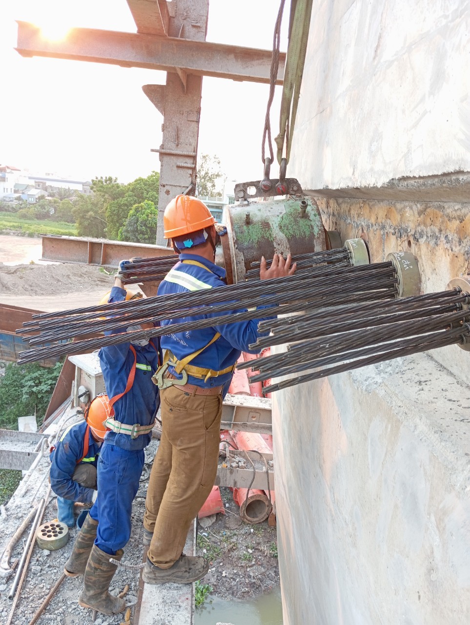 Cầu d&acirc;y văng 1.200 tỷ tại Nam Định đang thi c&ocirc;ng thế n&agrave;o?- Ảnh 5.