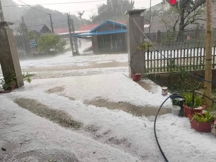 Mưa đ&aacute; phủ trắng một v&ugrave;ng rộng lớn thuộc 3 tỉnh T&acirc;y Bắc- Ảnh 3.