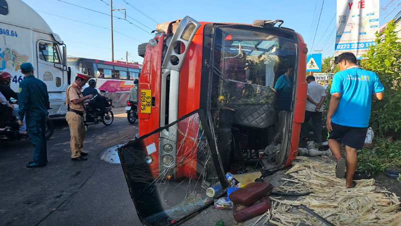 Hiện trường vụ tai nạn.