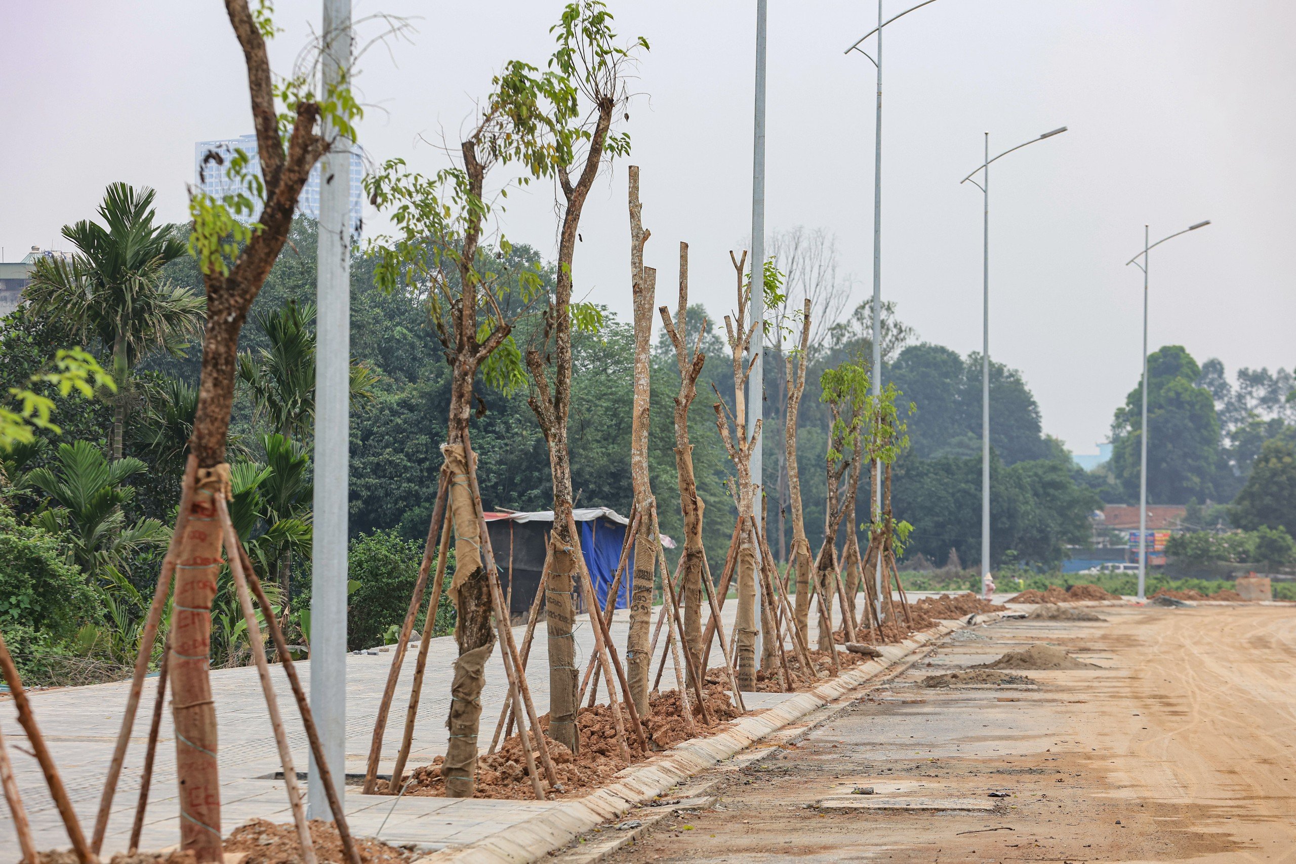 Ngắm tuyến đường hơn 700 tỷ nối đại lộ Thăng Long sắp th&ocirc;ng xe- Ảnh 6.
