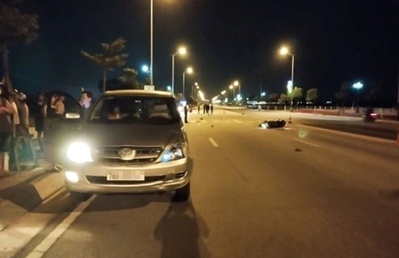 Hiện trường vụ tai nạn l&agrave;m ph&oacute; chủ tịch UBND x&atilde; tử vong.