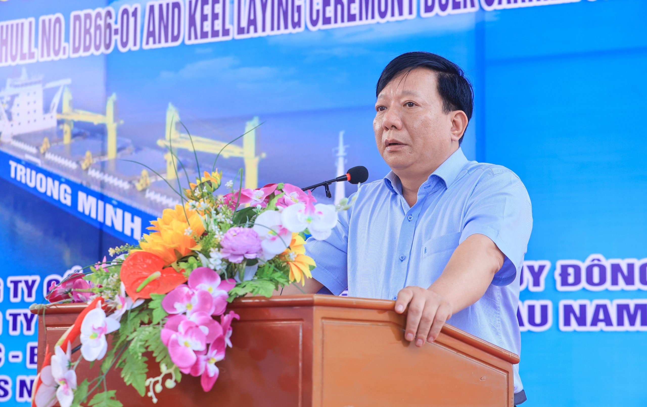 Hạ thủy t&agrave;u h&agrave;ng rời lớn nhất đ&oacute;ng mới tại Việt Nam- Ảnh 1.