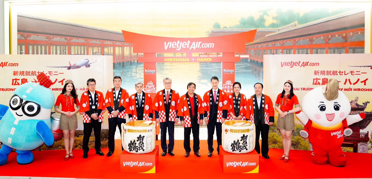 Vietjet mở đường bay thẳng nối H&agrave; Nội v&agrave; Hiroshima- Ảnh 1.