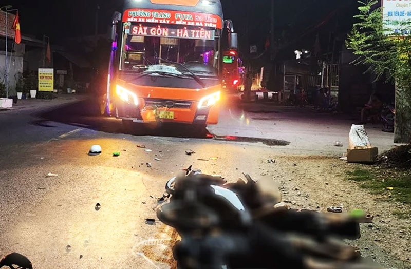 Hiện trường vụ tai nạn - Ảnh: Anh Minh. Hiện trường vụ tai nạn - Ảnh: Anh Minh.