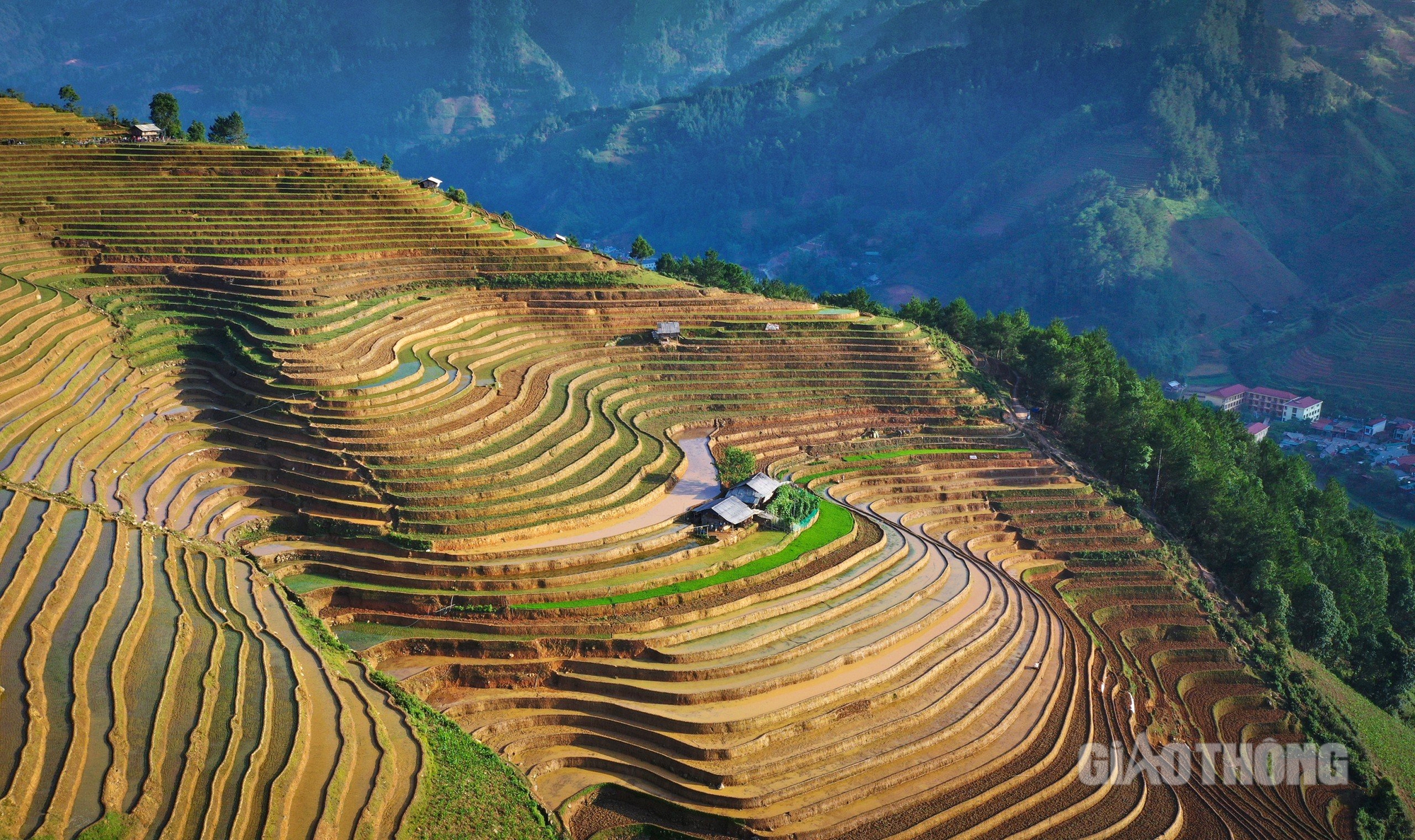 M&ugrave; Cang Chải m&ugrave;a nước đổ: Ruộng bậc thang đẹp "h&uacute;t hồn" du kh&aacute;ch- Ảnh 1.