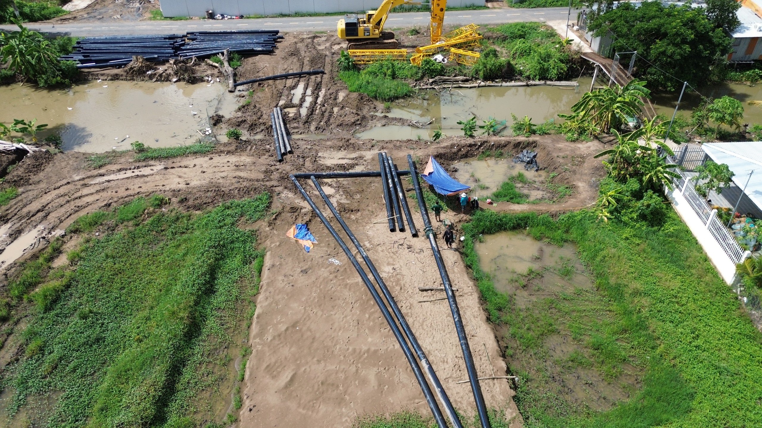 C&aacute;c g&oacute;i thầu x&acirc;y lắp cao tốc trục ngang qua Cần Thơ thi c&ocirc;ng thế n&agrave;o sau khi c&oacute; c&aacute;t?- Ảnh 9.