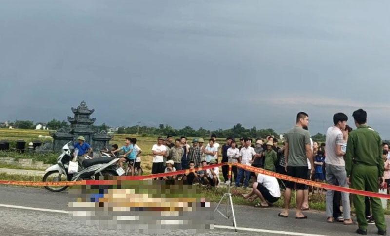 Hiện trường nơi xảy ra sự việc khiến c&ocirc; g&aacute;i tử vong.