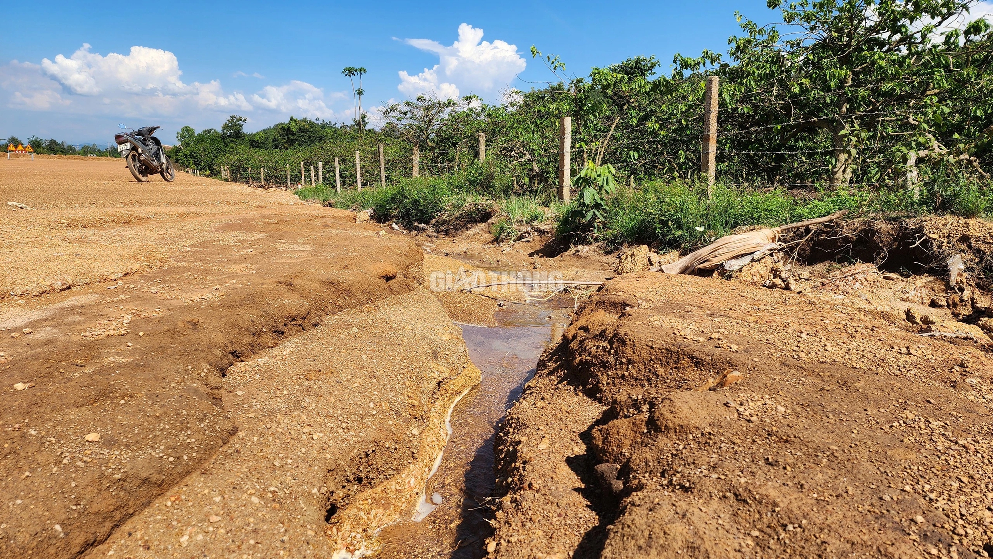 Khắc phục việc xẻ r&atilde;nh tho&aacute;t nước khi thi c&ocirc;ng cao tốc g&acirc;y ngập vườn c&acirc;y- Ảnh 4.