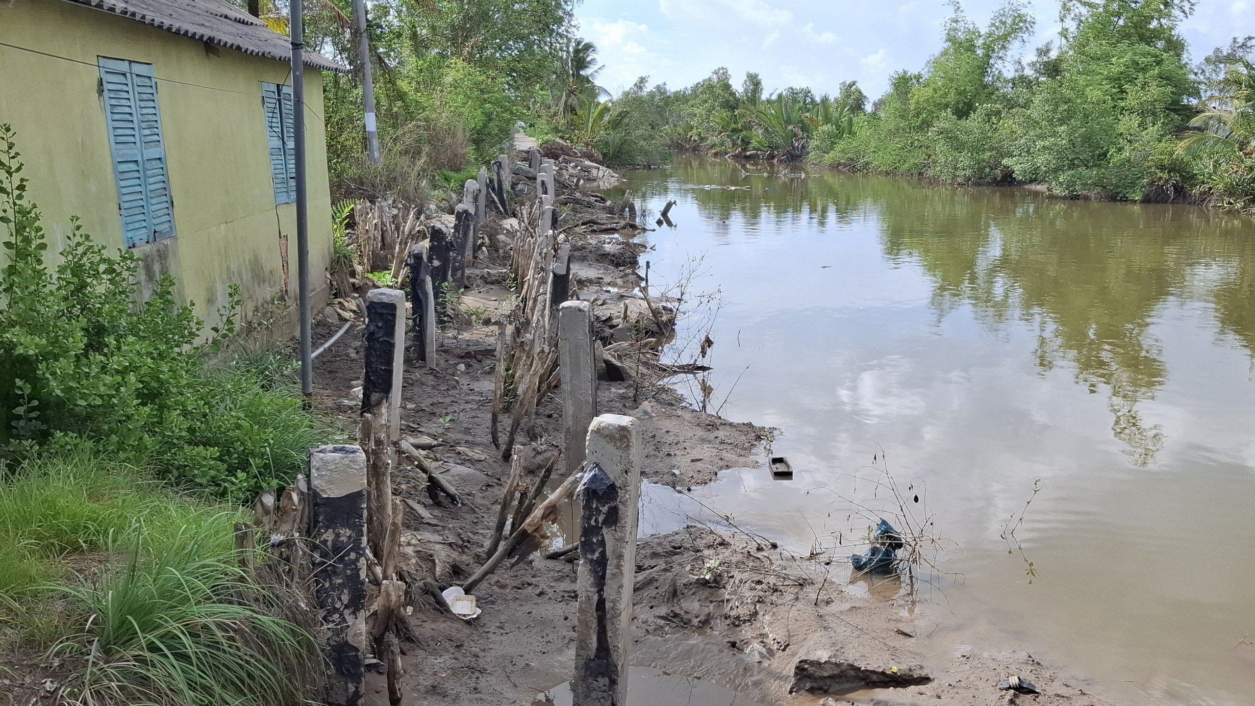 Sạt lở nghi&ecirc;m trọng ở Bạc Li&ecirc;u, h&agrave;ng chục hộ d&acirc;n bị ảnh hưởng- Ảnh 4.