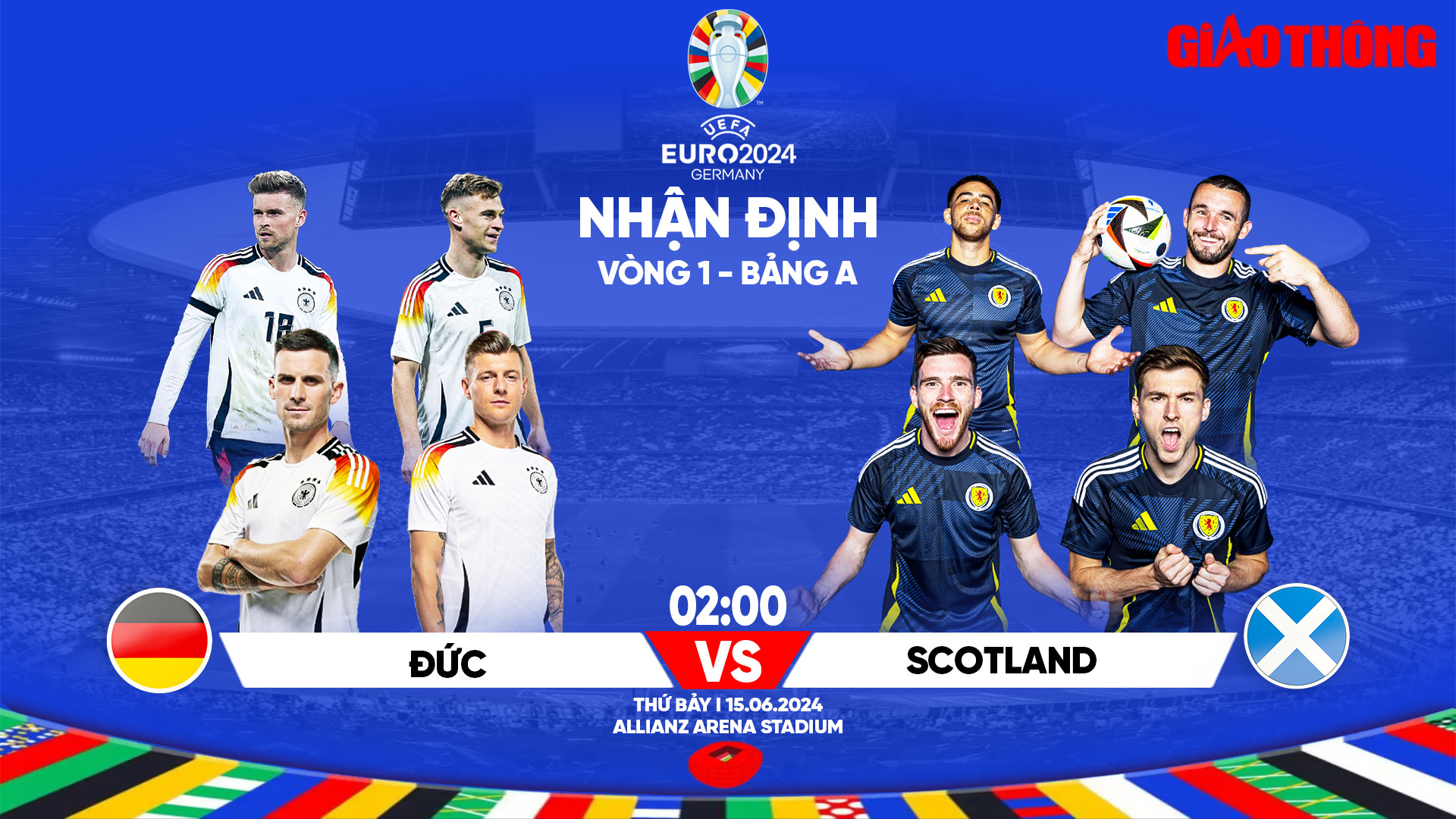 Nhận định, dự đoán kết quả Đức vs Scotland (2h ngày 15/6), bảng A EURO 2024- Ảnh 1. Nhận định, dự đoán kết quả Đức vs Scotland (2h ngày 15/6), bảng A EURO 2024- Ảnh 1.