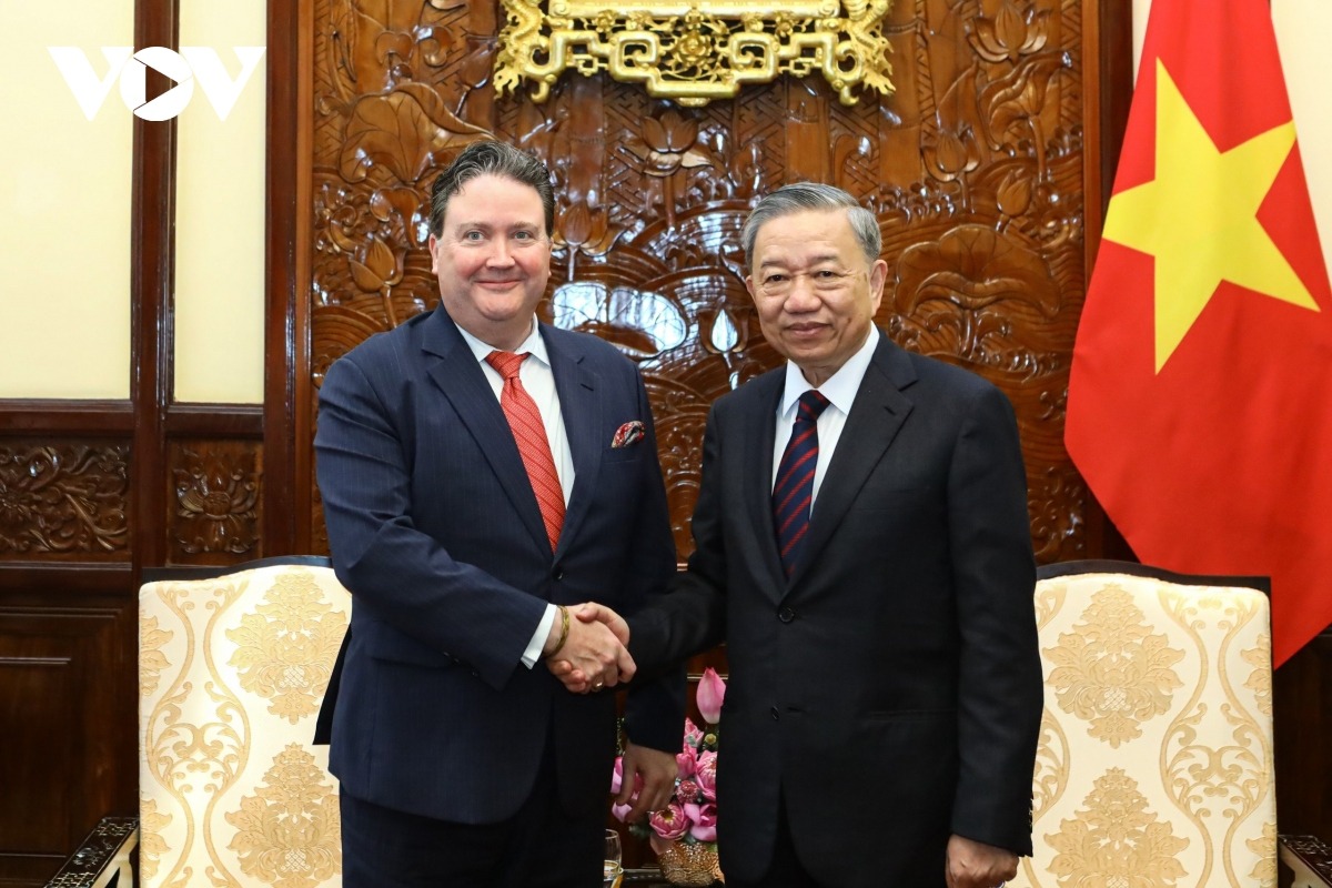 Chủ tịch nước T&ocirc; L&acirc;m tiếp Đại sứ Hoa Kỳ Marc Evans Knapper- Ảnh 1.