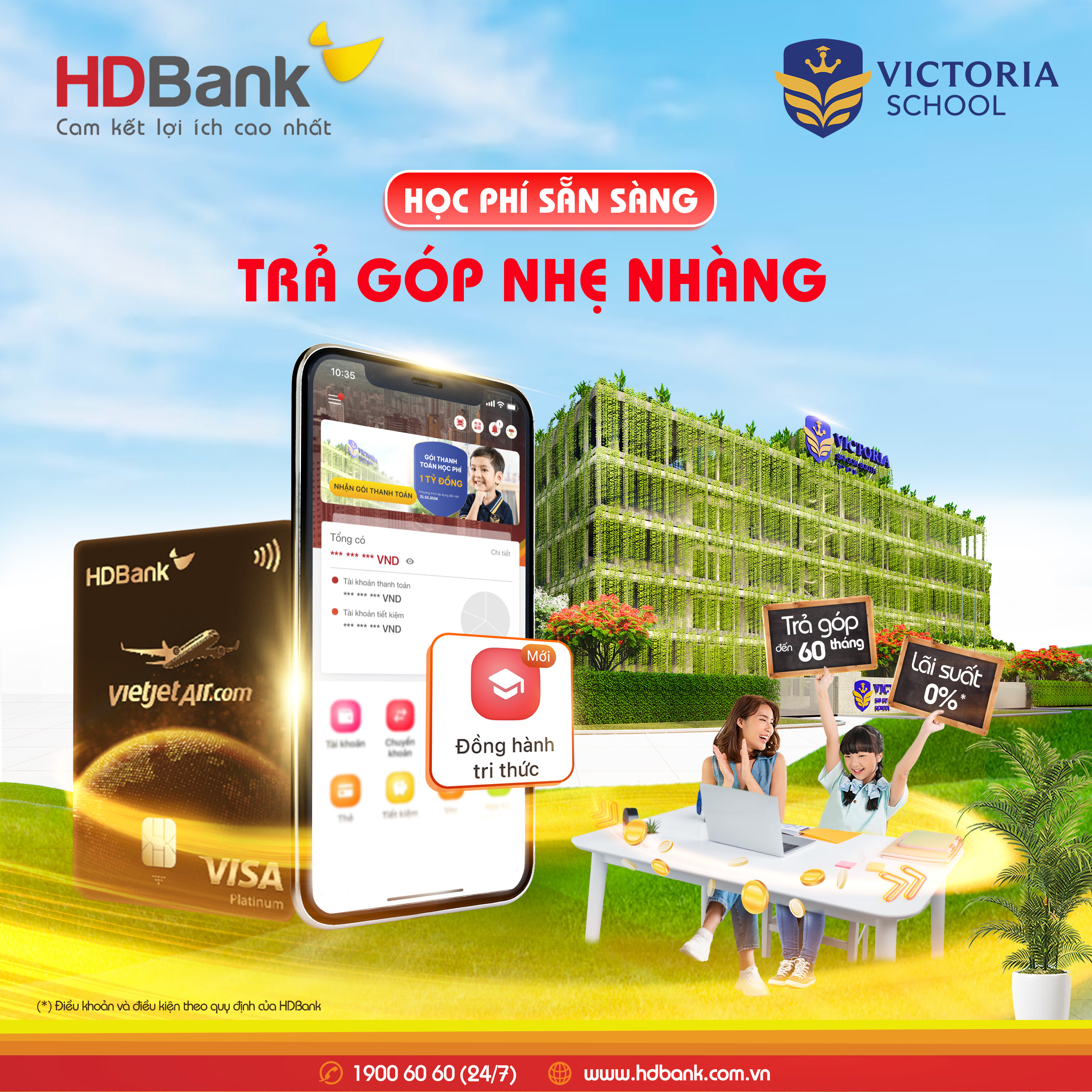 HDBank hỗ trợ trả góp 100% tiền học phí với kỳ hạn đến 60 tháng- Ảnh 1. HDBank hỗ trợ trả góp 100% tiền học phí với kỳ hạn đến 60 tháng- Ảnh 1.