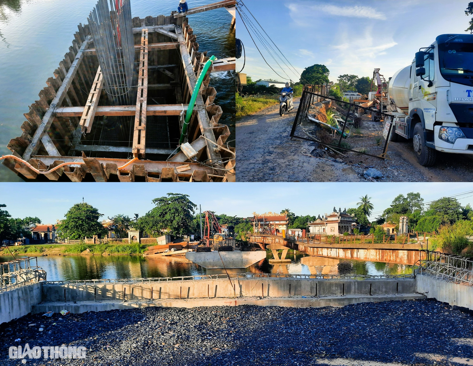 Cầu mới thay thế cầu cũ bị l&uacute;n v&otilde;ng cả m&eacute;t lỡ hẹn c&aacute;n đ&iacute;ch cuối th&aacute;ng 6- Ảnh 12.