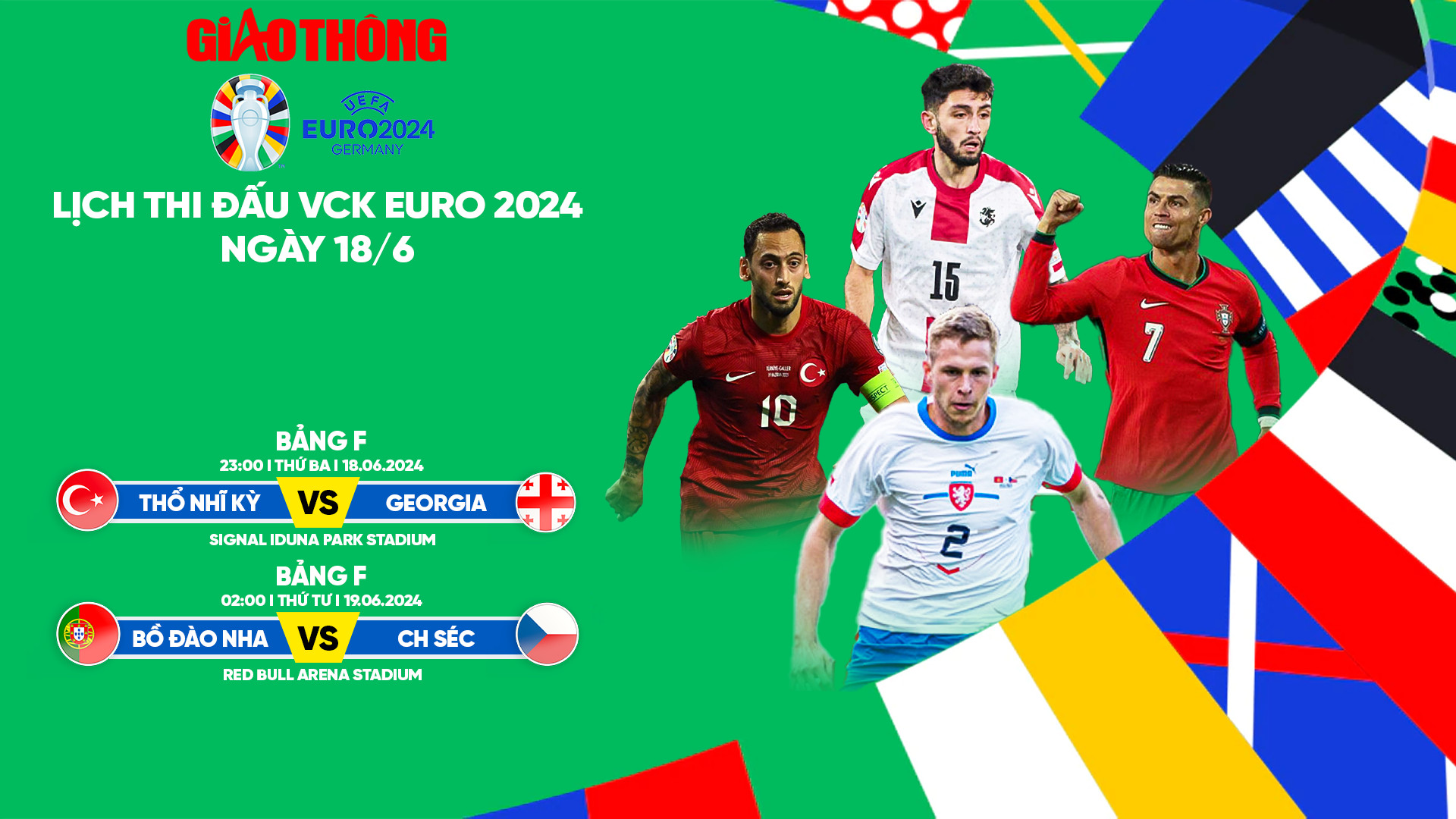 Lịch thi đấu b&oacute;ng đ&aacute; EURO 2024 ng&agrave;y 18/6, rạng s&aacute;ng 19/6- Ảnh 1.