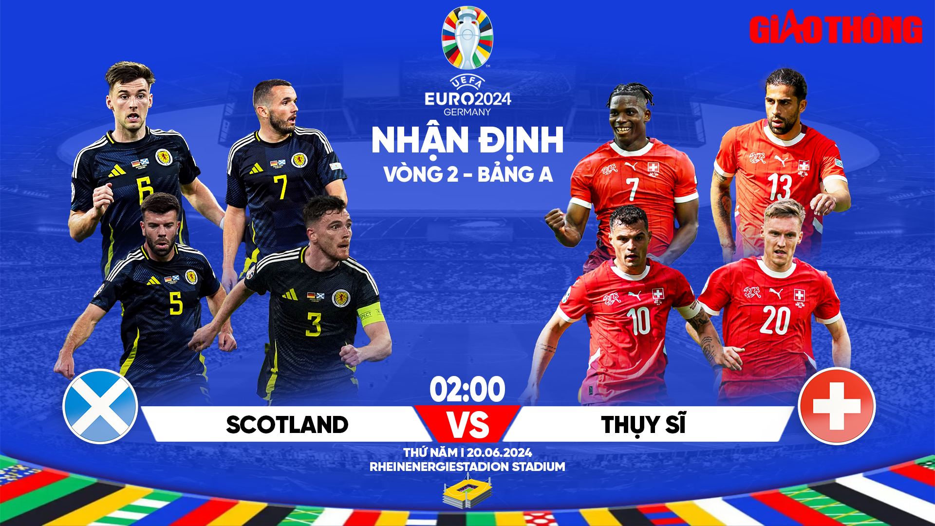 Nhận định, dự đo&aacute;n kết quả Scotland vs Thụy Sĩ (2h ng&agrave;y 20/6), bảng A EURO 2024- Ảnh 1.