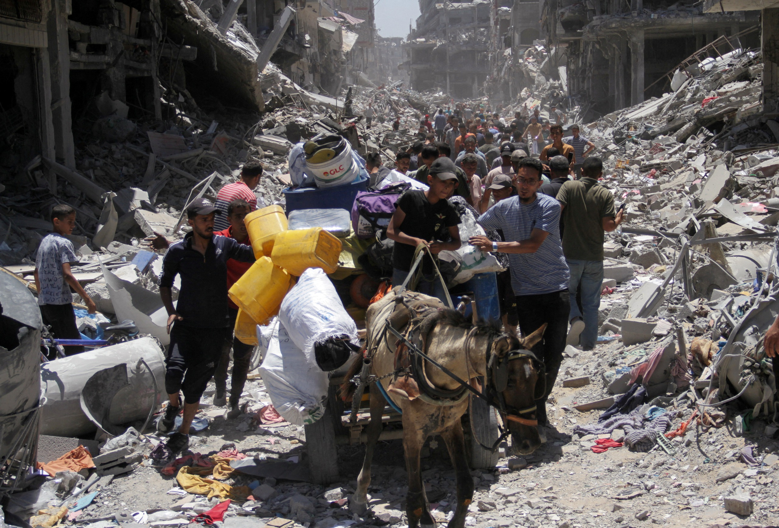 Khung cảnh tan hoang tại Dải Gaza do xung đột căng thẳng k&eacute;o d&agrave;i. (Ảnh: Reuters)