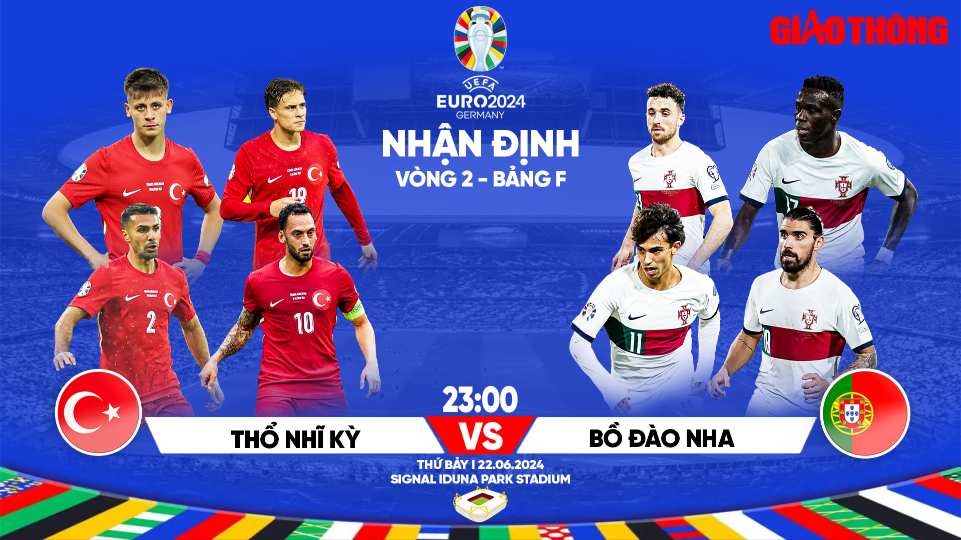 Nhận định, dự đo&aacute;n kết quả Thổ Nhĩ Kỳ vs Bồ Đ&agrave;o Nha (23h ng&agrave;y 22/6), bảng F EURO 2024- Ảnh 1.