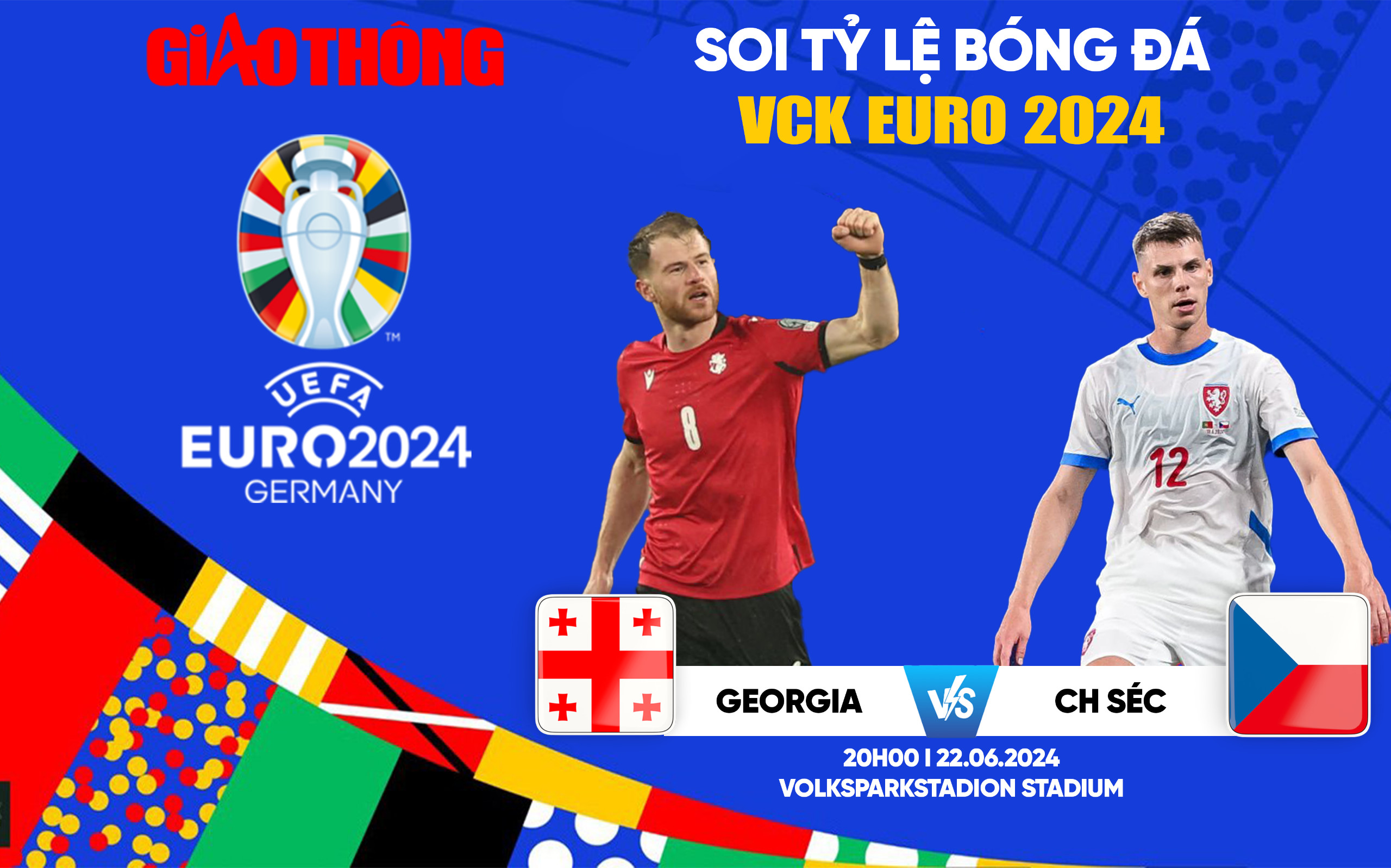 Soi tỷ lệ Georgia vs CH Séc (20h ngày 22/6), bảng F EURO 2024- Ảnh 1. Soi tỷ lệ Georgia vs CH Séc (20h ngày 22/6), bảng F EURO 2024- Ảnh 1.