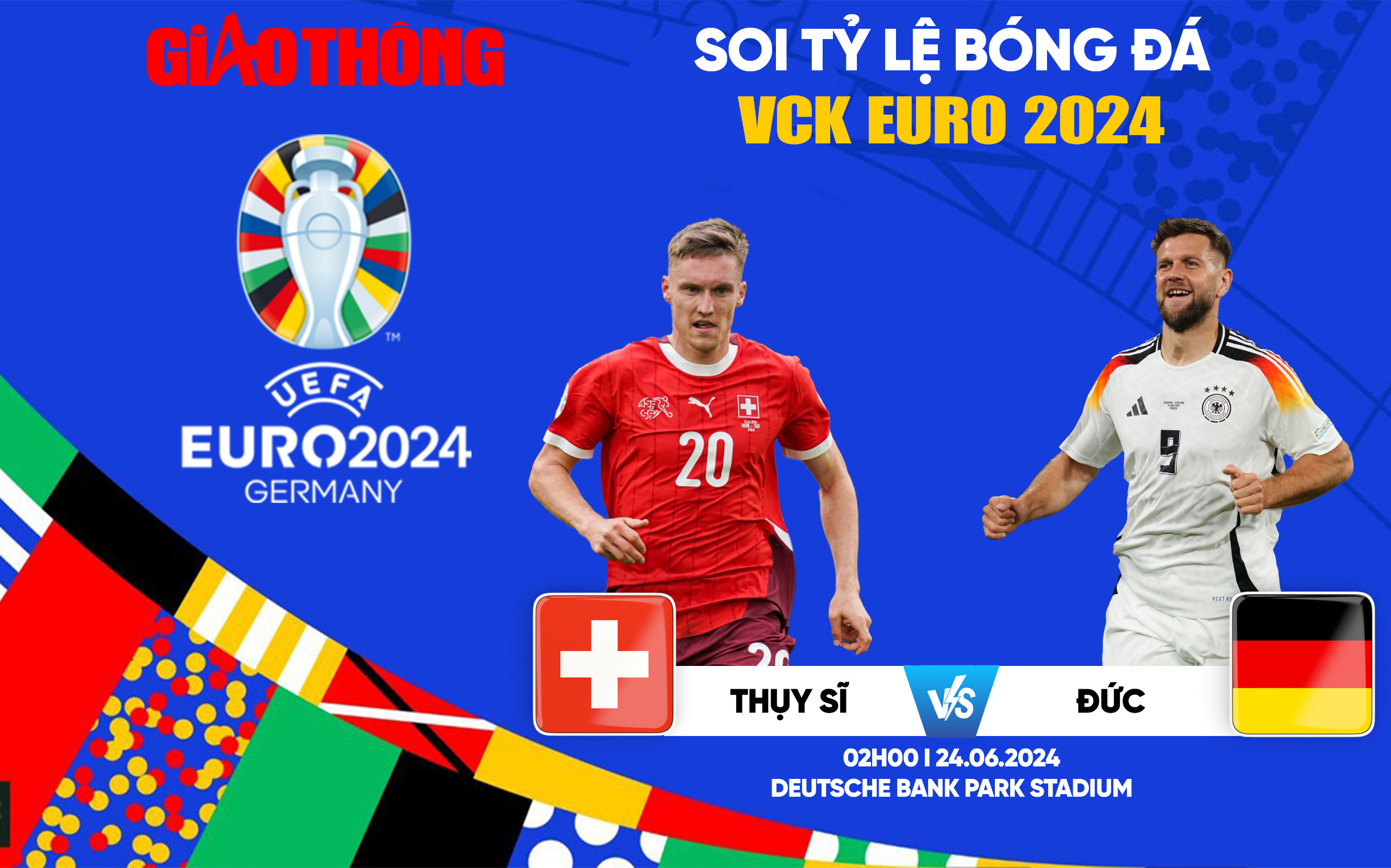 Soi tỷ lệ Thụy Sĩ vs Đức (2h ng&agrave;y 24/6), bảng A EURO 2024- Ảnh 1.