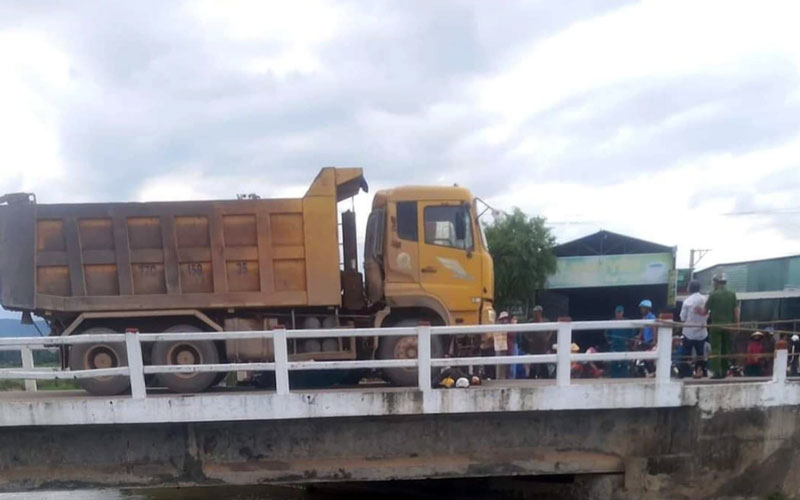 Hiện trường vụ tai nạn.