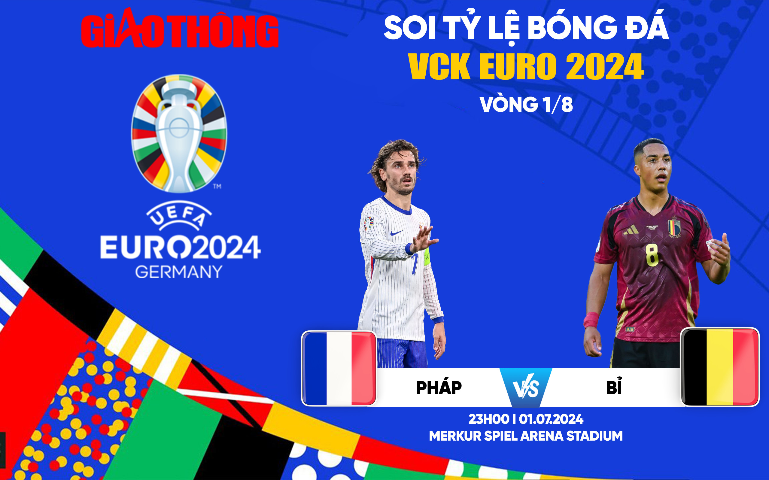 Soi tỷ lệ Ph&aacute;p vs Bỉ (23h ng&agrave;y 1/7), v&ograve;ng 1/8 EURO 2024- Ảnh 1.