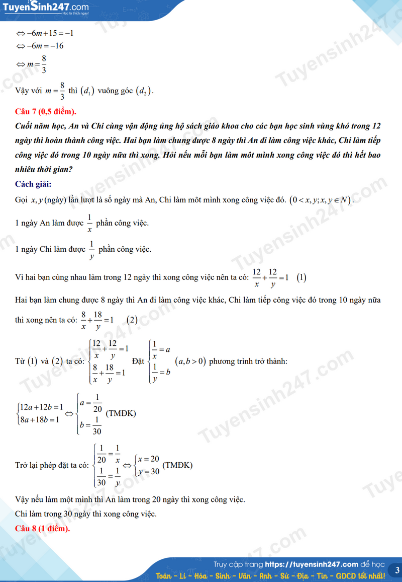 Đ&aacute;p &aacute;n đề thi tuyển sinh lớp 10 m&ocirc;n To&aacute;n L&agrave;o Cai năm 2024- Ảnh 5.
