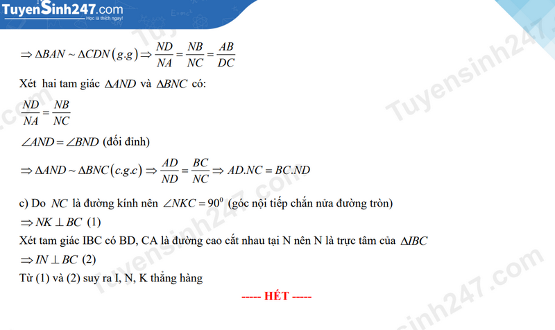 Đ&aacute;p &aacute;n đề thi tuyển sinh lớp 10 m&ocirc;n To&aacute;n Quảng B&igrave;nh năm 2024- Ảnh 6.