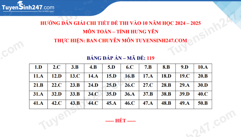 Đ&aacute;p &aacute;n đề thi tuyển sinh lớp 10 m&ocirc;n To&aacute;n Hưng Y&ecirc;n năm 2024- Ảnh 6.