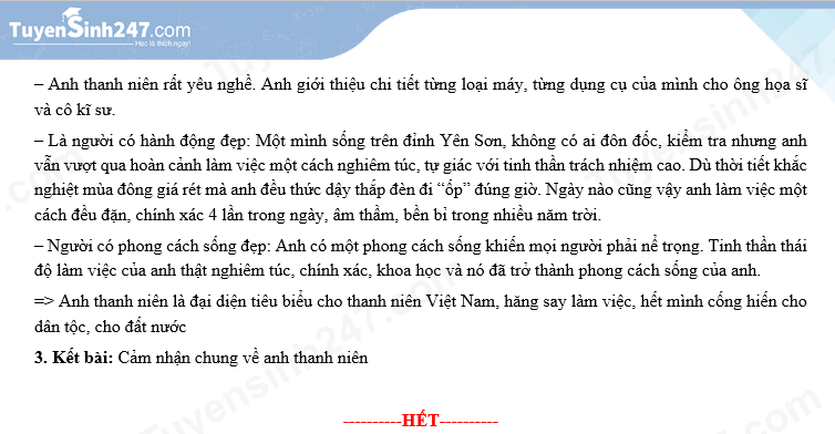 Đáp án đề thi tuyển sinh lớp 10 môn Ngữ văn Hải Phòng năm 2024- Ảnh 6. Đáp án đề thi tuyển sinh lớp 10 môn Ngữ văn Hải Phòng năm 2024- Ảnh 6.