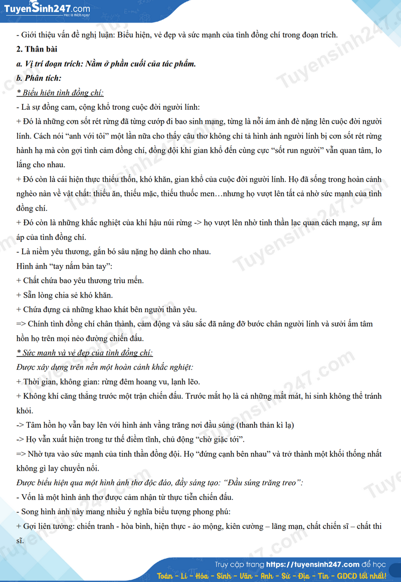 Đ&aacute;p &aacute;n đề thi tuyển sinh lớp 10 m&ocirc;n Ngữ văn Tiền Giang năm 2024- Ảnh 5.