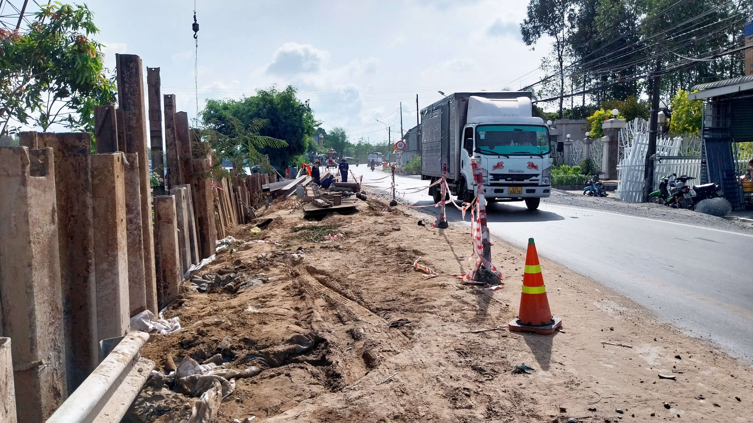 Cơ bản khắc phục xong sạt lở QL80 đoạn qua TP Cần Thơ- Ảnh 1.