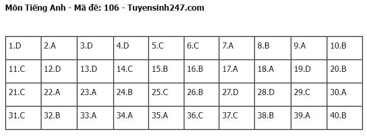 Đ&aacute;p &aacute;n đề thi tuyển sinh lớp 10 m&ocirc;n Tiếng Anh H&agrave; Nội năm 2024- Ảnh 7.