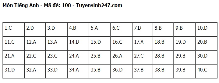 Đ&aacute;p &aacute;n đề thi tuyển sinh lớp 10 m&ocirc;n Tiếng Anh H&agrave; Nội năm 2024- Ảnh 9.