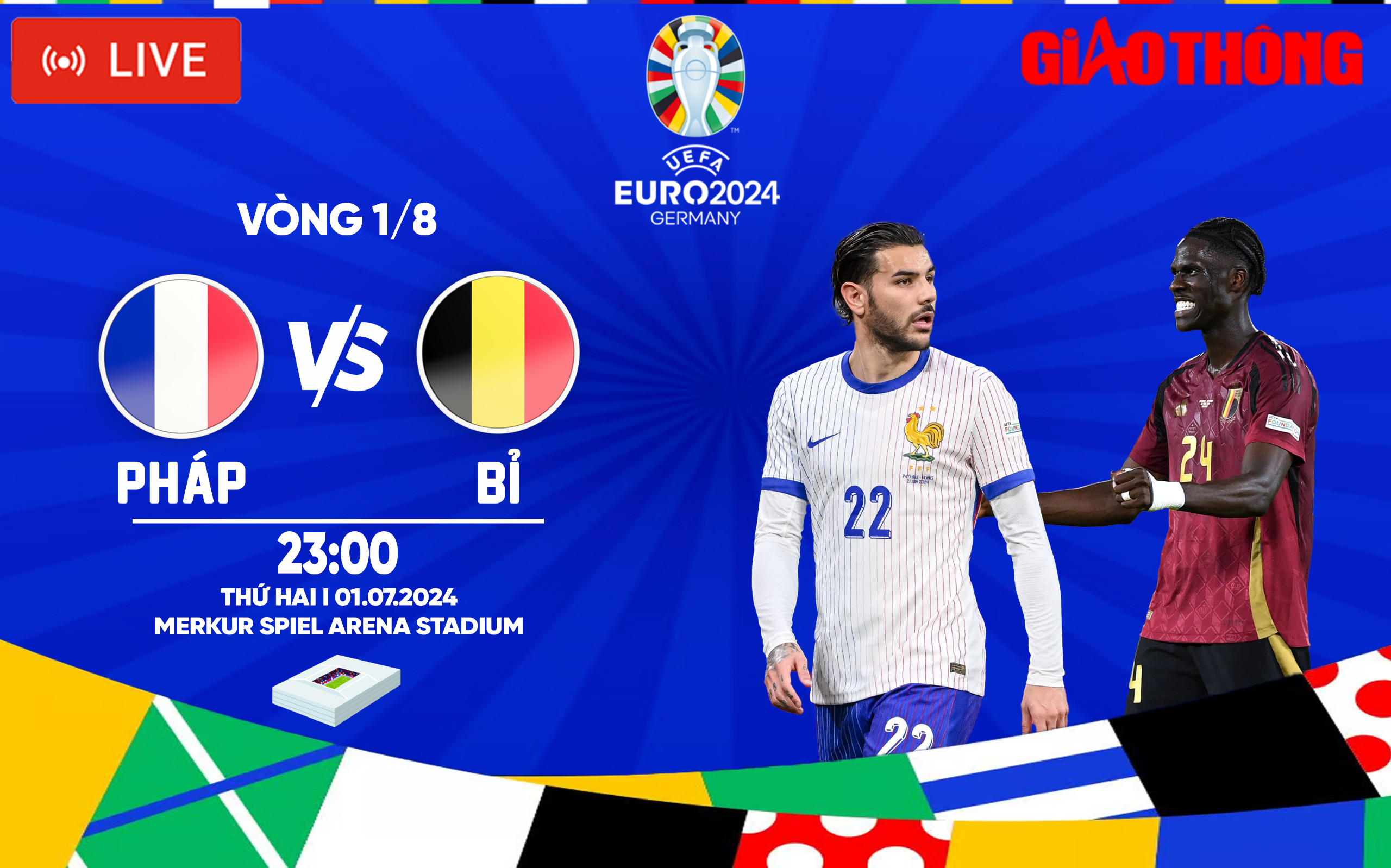 Trực tiếp Ph&aacute;p vs Bỉ (23h ng&agrave;y 1/7), v&ograve;ng 1/8 EURO 2024- Ảnh 1.