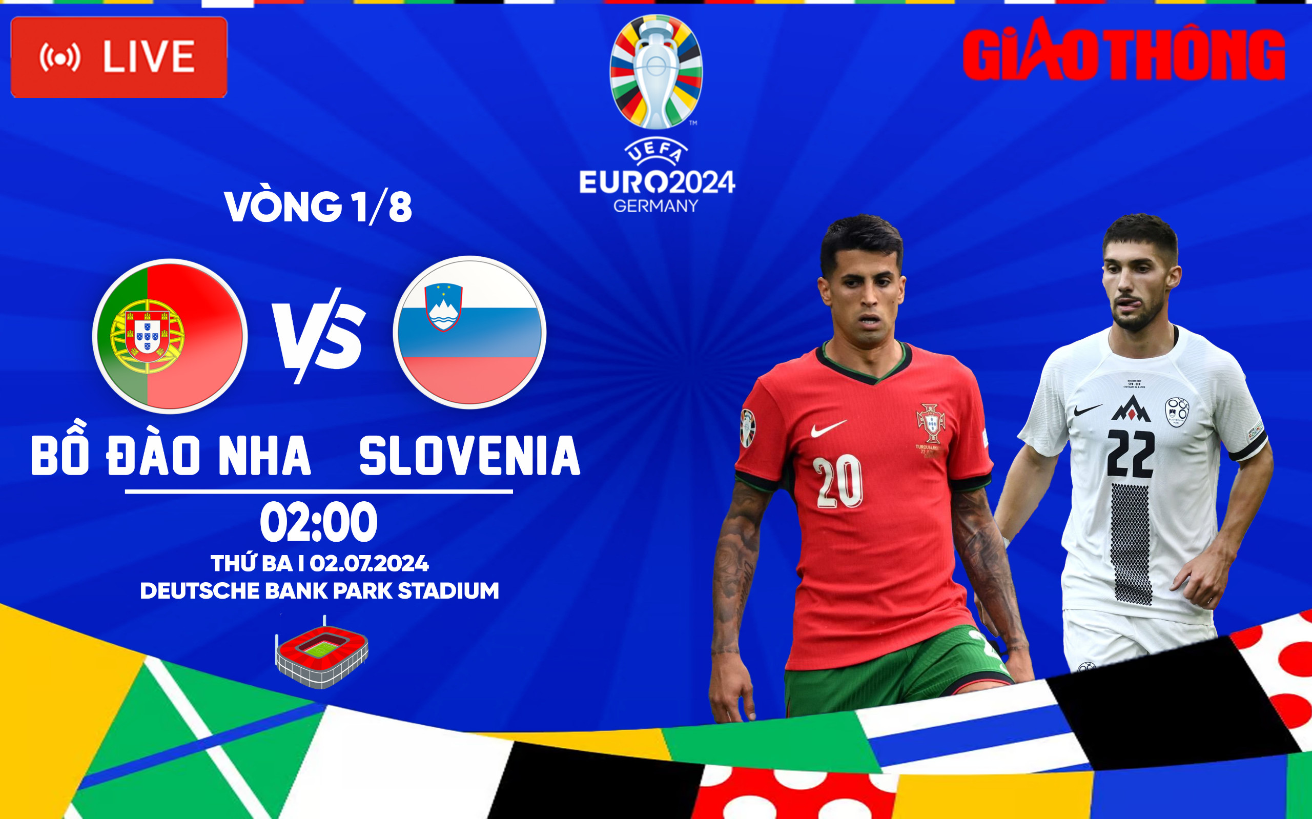 Link xem trực tiếp Bồ Đ&agrave;o Nha vs Slovenia (2h ng&agrave;y 2/7), v&ograve;ng 1/8 EURO 2024- Ảnh 1.