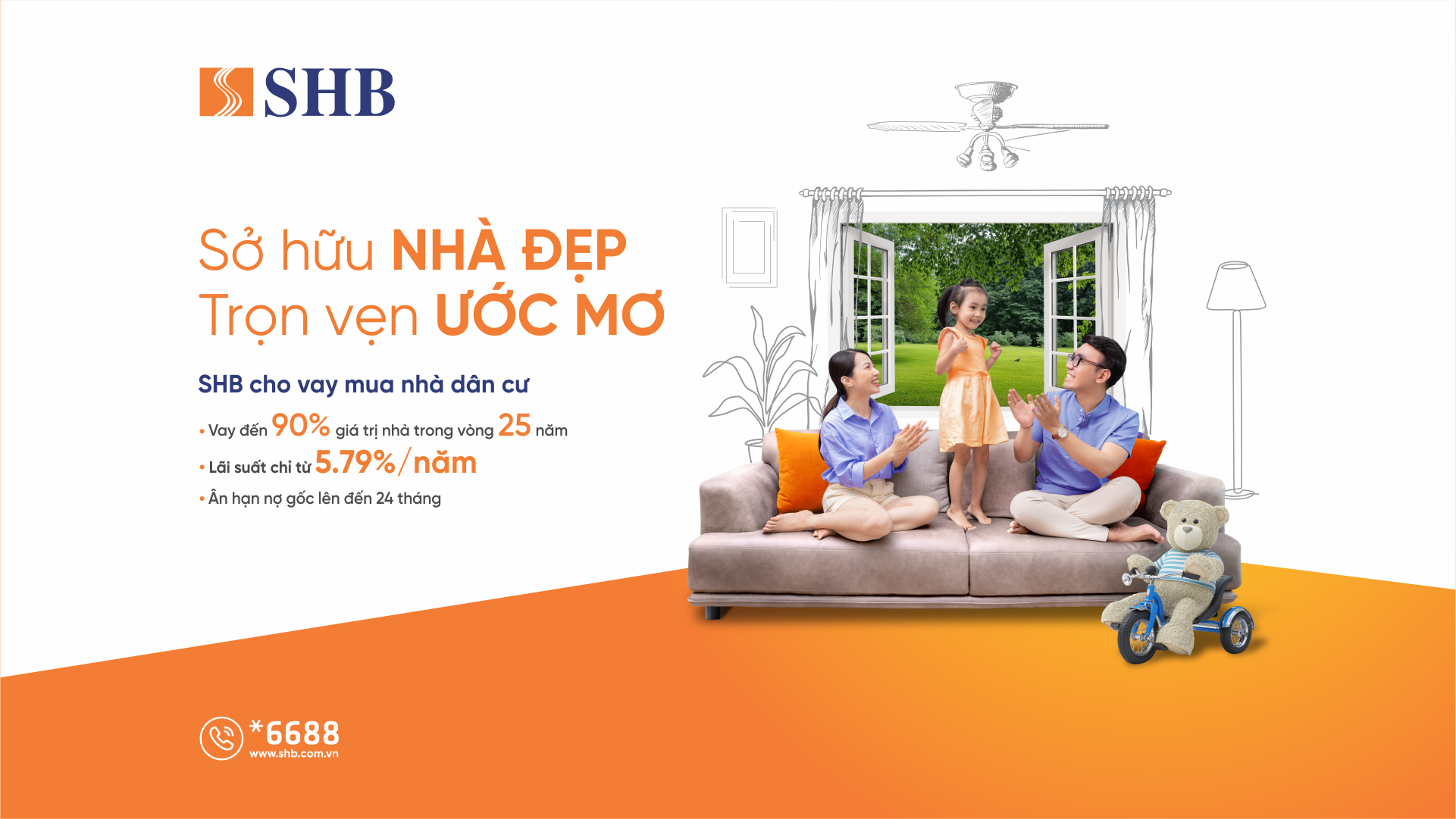 SHB triển khai ưu đ&atilde;i về &acirc;n hạn nợ gốc v&agrave; l&atilde;i suất khi vay vốn mua nh&agrave;- Ảnh 2.